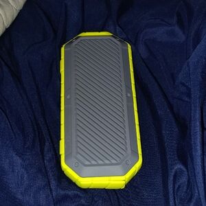 Yellow and Gray Portable Speaker